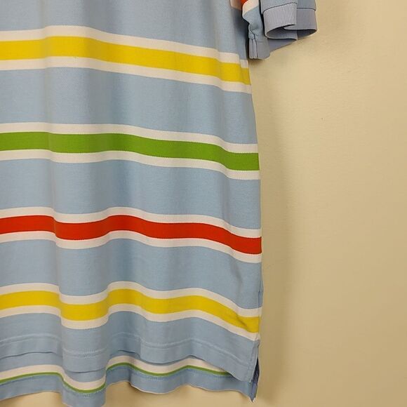 Brooks Brothers Striped Original Fit Preppy Performance Polo Shirt Size XL - Picture 4 of 12
